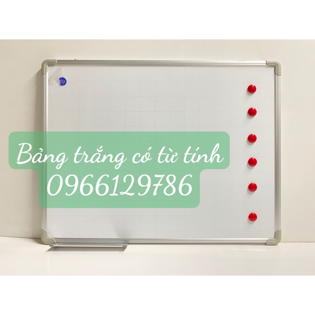 Bảng trắng viết bút lông dạ hàng chuẩn Korea KT: 60x80 cm dễ viết dễ xóa. Tặng kèm bút, bông lau, nam châm. Bh 2 năm