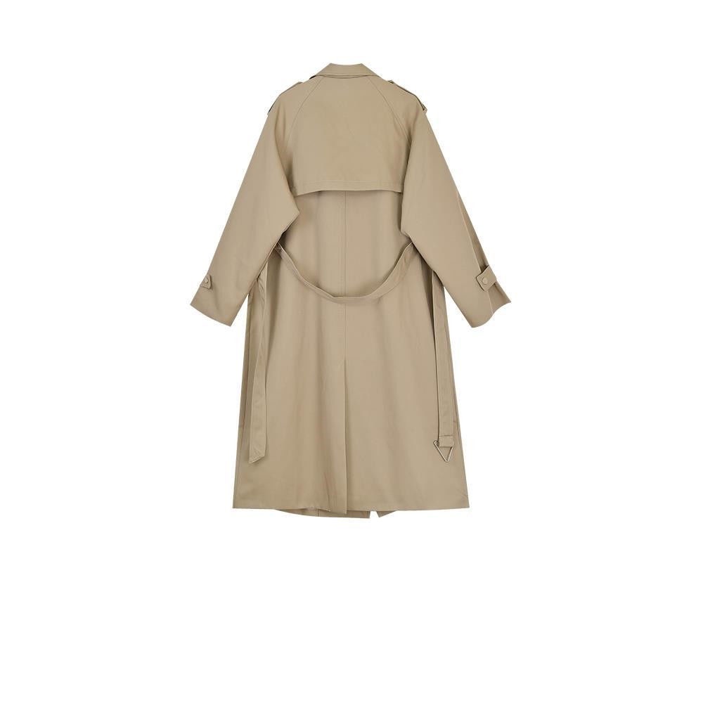 Khaki trench coat female spring and autumn temperament British trench coat 2022 new medium-and long-style small coat coat