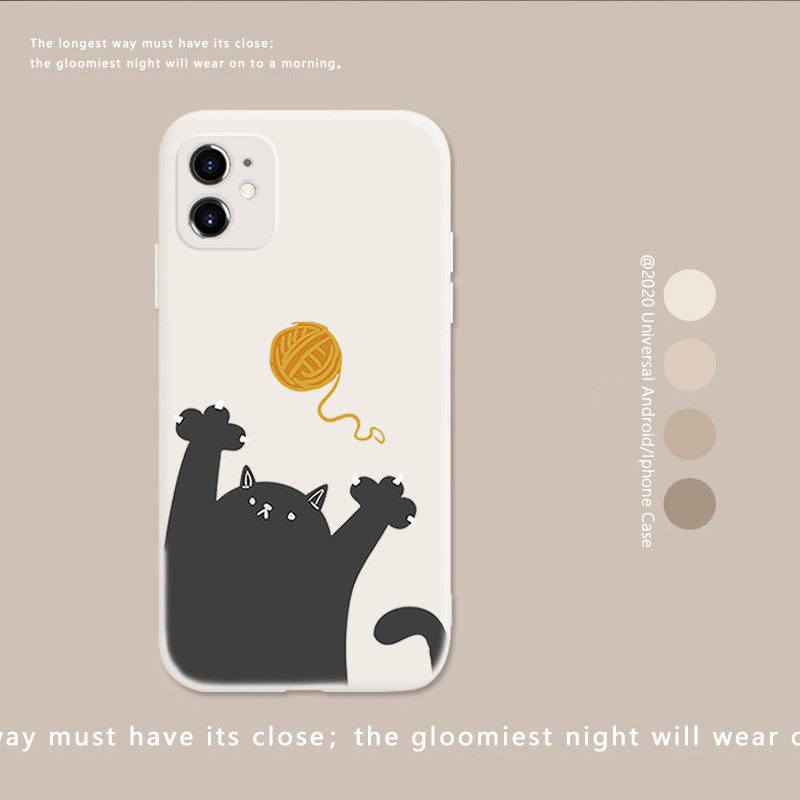 Ốp điện thoại hình mèo dễ thương thời trang cho Iphone 13 Pro Max 12 Mini 11 Pro Xr Xs X Max 7plus Se 2020 12 7plus