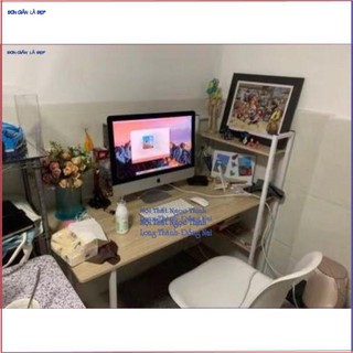 Bàn để máy tính kèm giá sách di động ( 90*40*71cm) B08