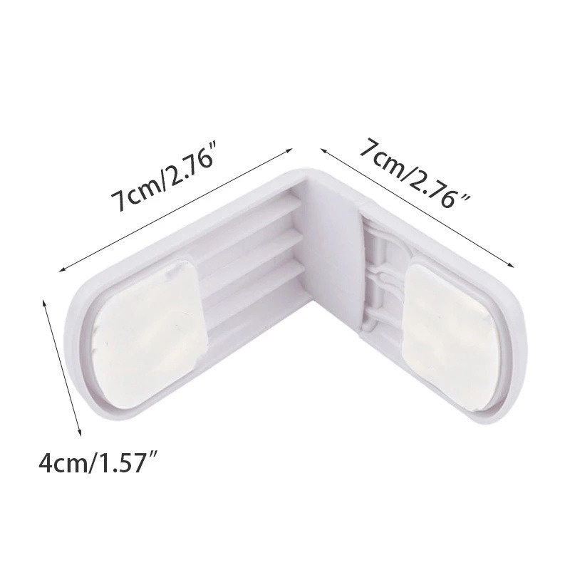 1 Khóa Cửa Tủ Lạnh/Ngăn Kéo Chống Kẹp Góc Phải Đa Năng Bảo Vệ An Toàn Cho Bé