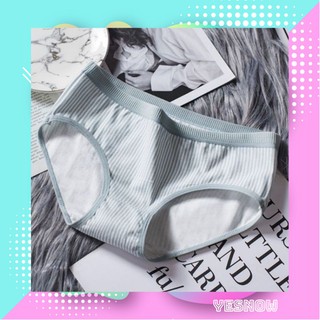 Quần lót nữ🍄[FREE SHIP]🍄Giảm 20k [QUAN LOT NU]Quần chip cotton kẻ sọc kháng khuẩn mẫu mới