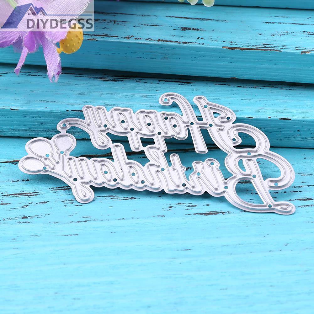 Diydegss2 Birthday DIY Metal Scrapbook Craft Embroidery Art Cutting Die Stencils Gift