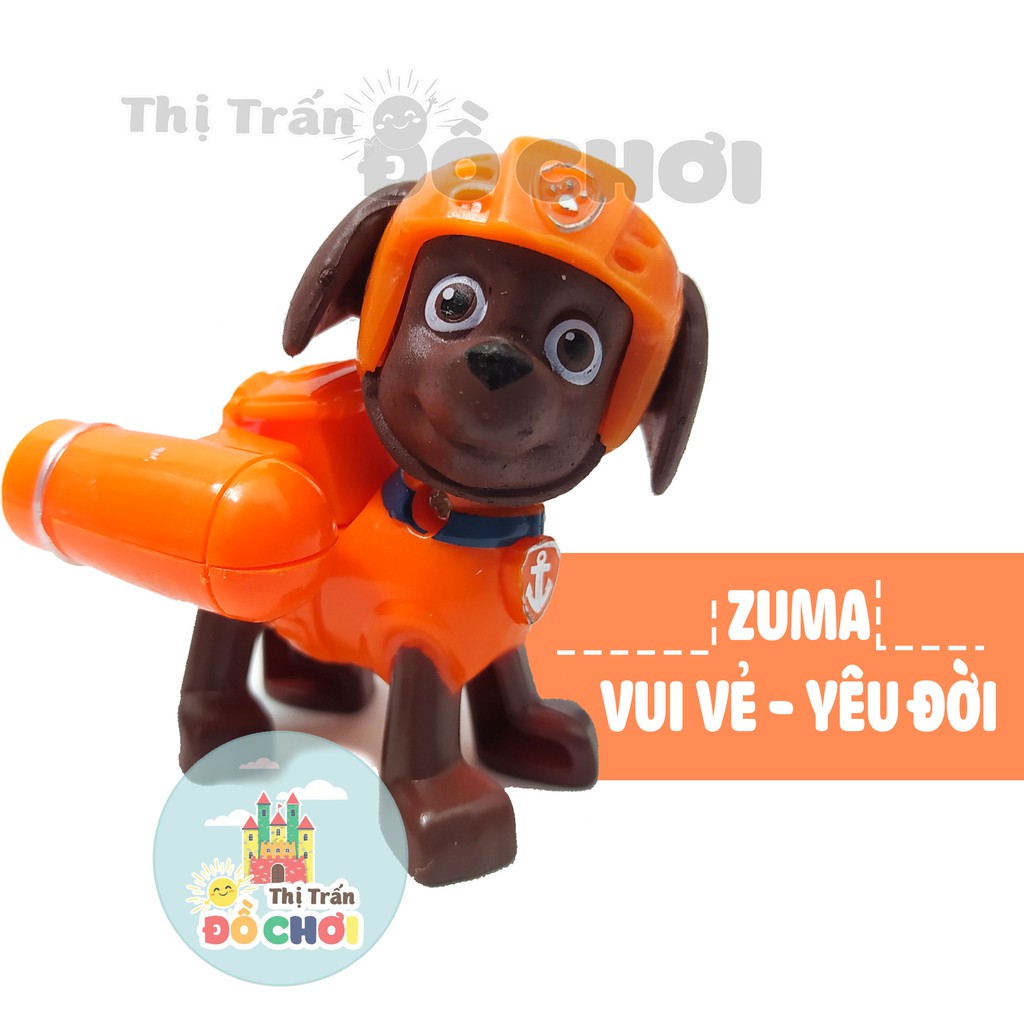 Chó cứu hộ  GIÁ SỐC  Đồ chơi mô hình nhân vật đội chó cứu hộ Pa.trol Dog bằng nhựa cho bé - 15235