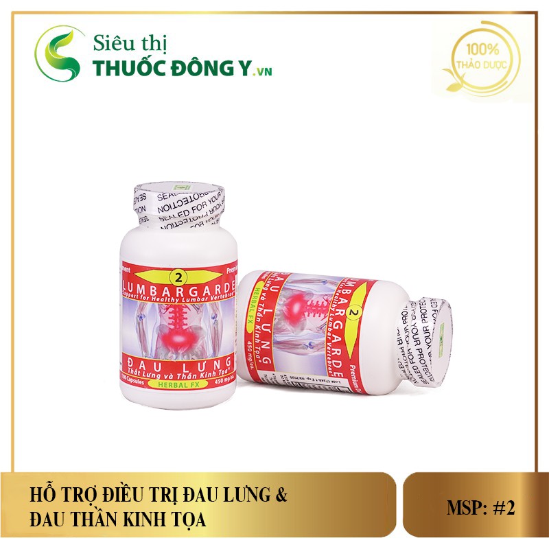 LUMBARGARDE Dược Thảo Toàn Chân chai số 2 - Hỗ trợ điều trị đau lưng