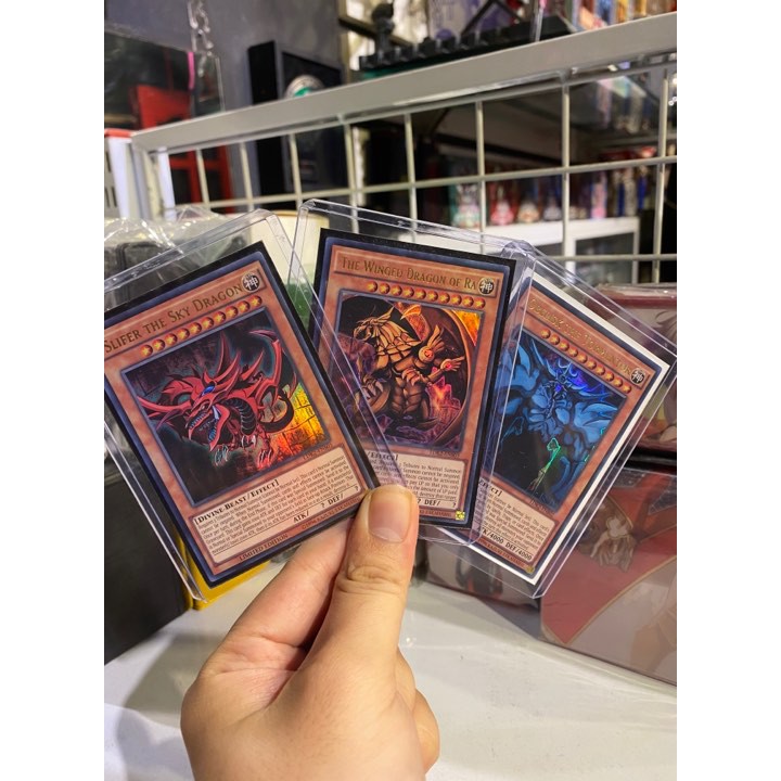 [ Dưa Hấu Yugioh ] Lá bài thẻ bài Combo Thần Ai Cập Osiris Ra Obelisk - Ultra Rare - Tặng bọc bài nhựa bảo quản