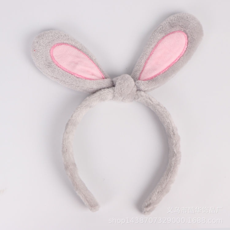 Băng đô rửa mặt thiết kế tai thỏ dễ thương