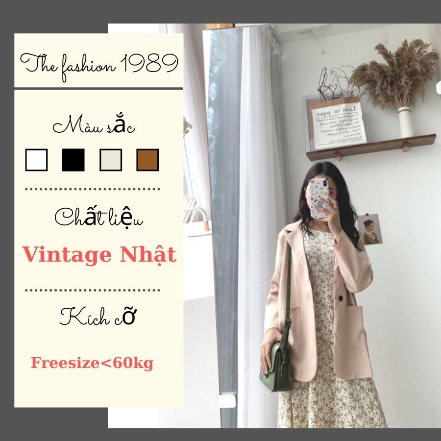 ÁO BLAZER TRƠN HÀN QUỐC [ CLIP- CÓ SẴN]- ÁO VEST  BLAZER 1 LỚP MÀU ĐEN - BE - NÂU - TRẮNG | BigBuy360 - bigbuy360.vn