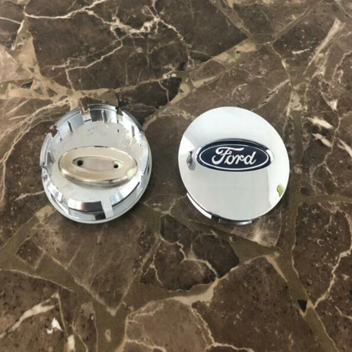 Logo biểu tượng chụp mâm, vành, bánh xe ô tô - Đường kính 65mm - 3 màu - Mã: FORD-65