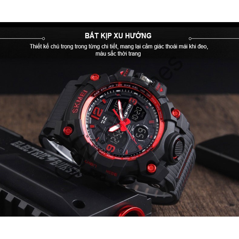 Đồng hồ điện tử nam thể thao chính hãng SKMEI thể thao đa chức năng siêu bền SM25 -Gozid.watches