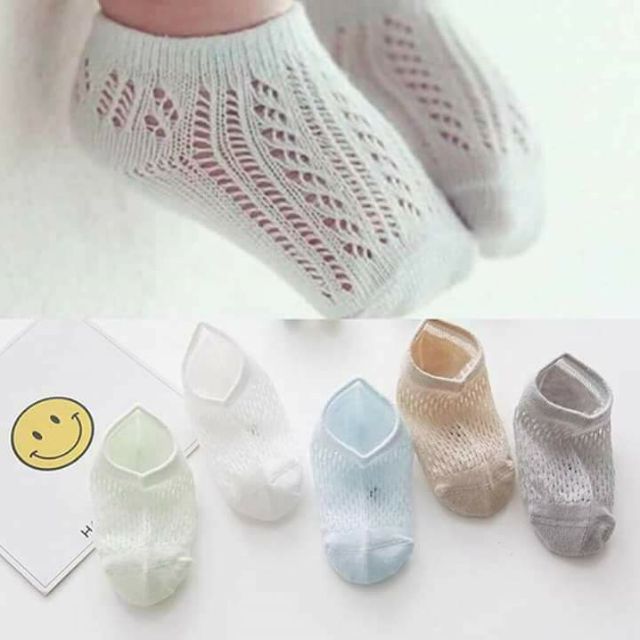 Set 5 đôi tất lưới mùa hè cho bé