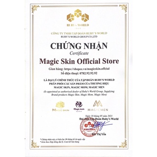 Tẩy da chết Magic Skin Refresh Face Scrub giúp se khít lõ chân lông ngăn ngừa mụn đầu đen 100ml