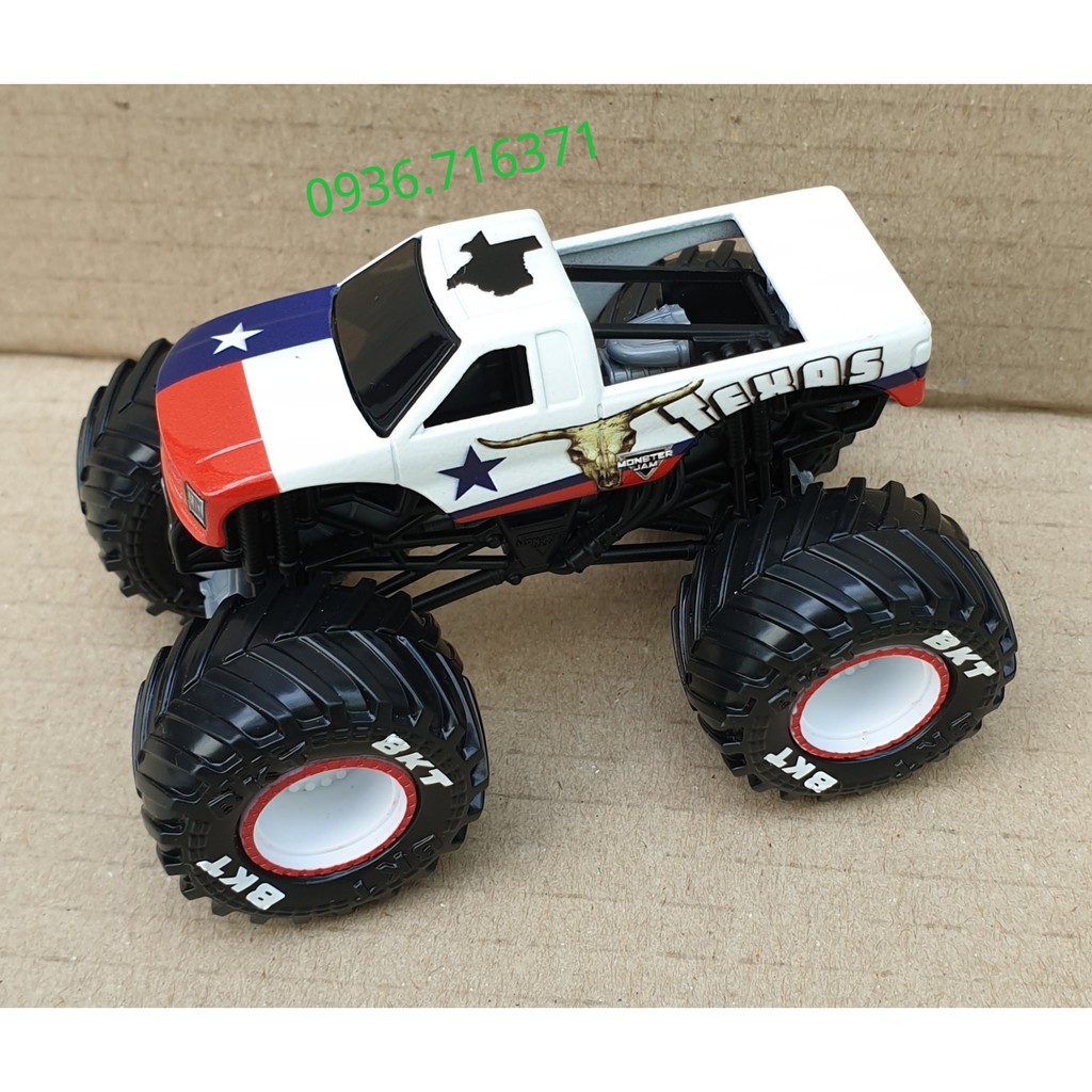 Mô hình xe tải quái vật Monster Jam TEXAS MJ14 hàng Spin Master Canada