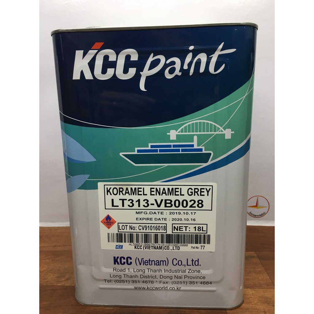 Sơn KCC Koramel Enamel Grey LT313-VB0028 (18L)