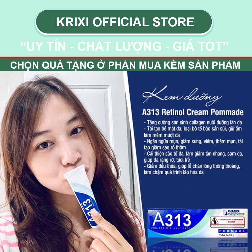 Kem dưỡng Retinol A313 giảm mụn mờ thâm nám sáng da 50g