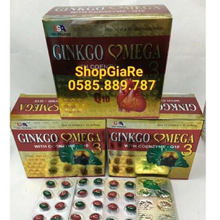 Ginkgo Omega 3 Coenzym Q10  hoạt huyết dưỡng não Viên Uống Bổ Não