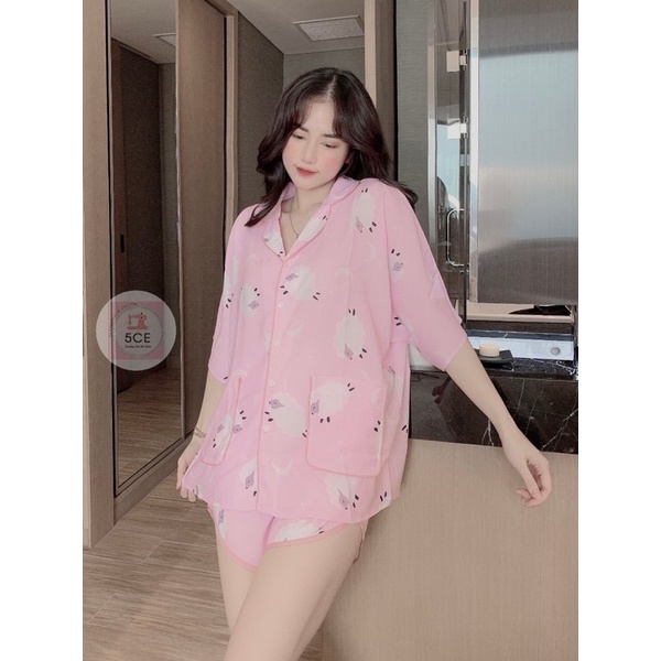 bộ pijama đùi cánh rơi