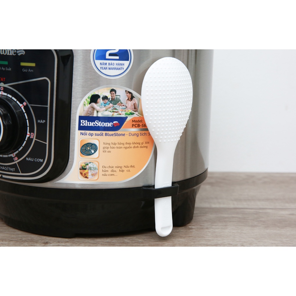 Nồi áp suất điện BlueStone PCB-5619, Công suất 900W, Dung tích 5 lít, Tặng vỉ hấp inox, Bảo hành 2 năm