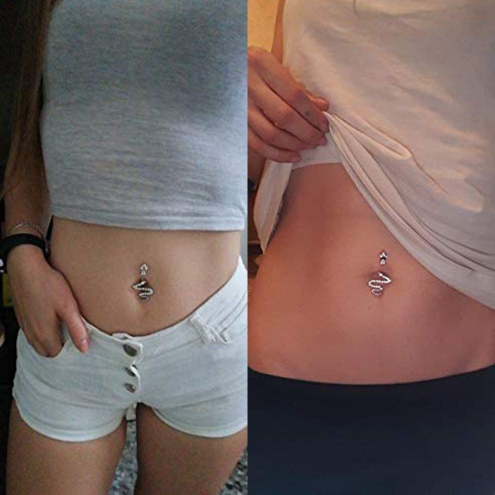 Khuyên Rốn Hình Rắn Thanh Lịch Ngọt Ngào Cho Nữ BACK2LIFEKhuyên Rốn Phong Cách Hàn Quốc Cá Tính