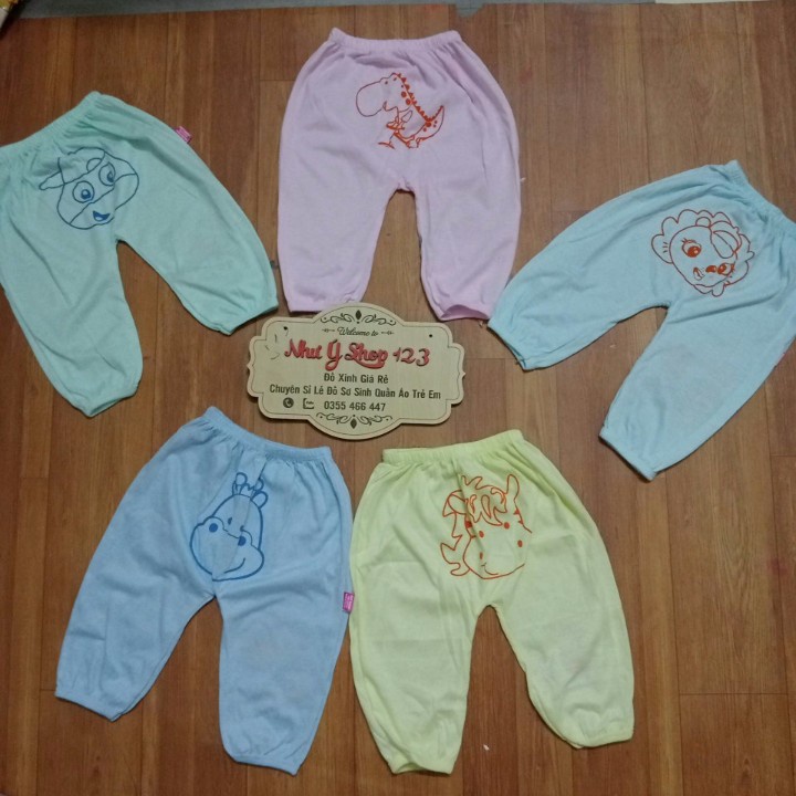 Quần Chục Dài Cotton Mông Hình Thú Loại Đẹp Cho Bé Trai Bé Gái Loại Đẹp