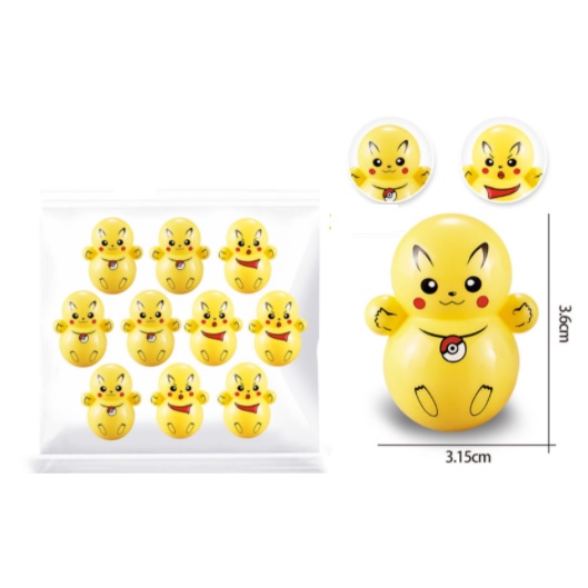 Đồ chơi lật đật mini squid game, lật đật doraemon dễ thương cho bé