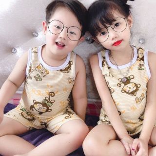 Bộ ba lỗ cotton tre hàng siêu mát