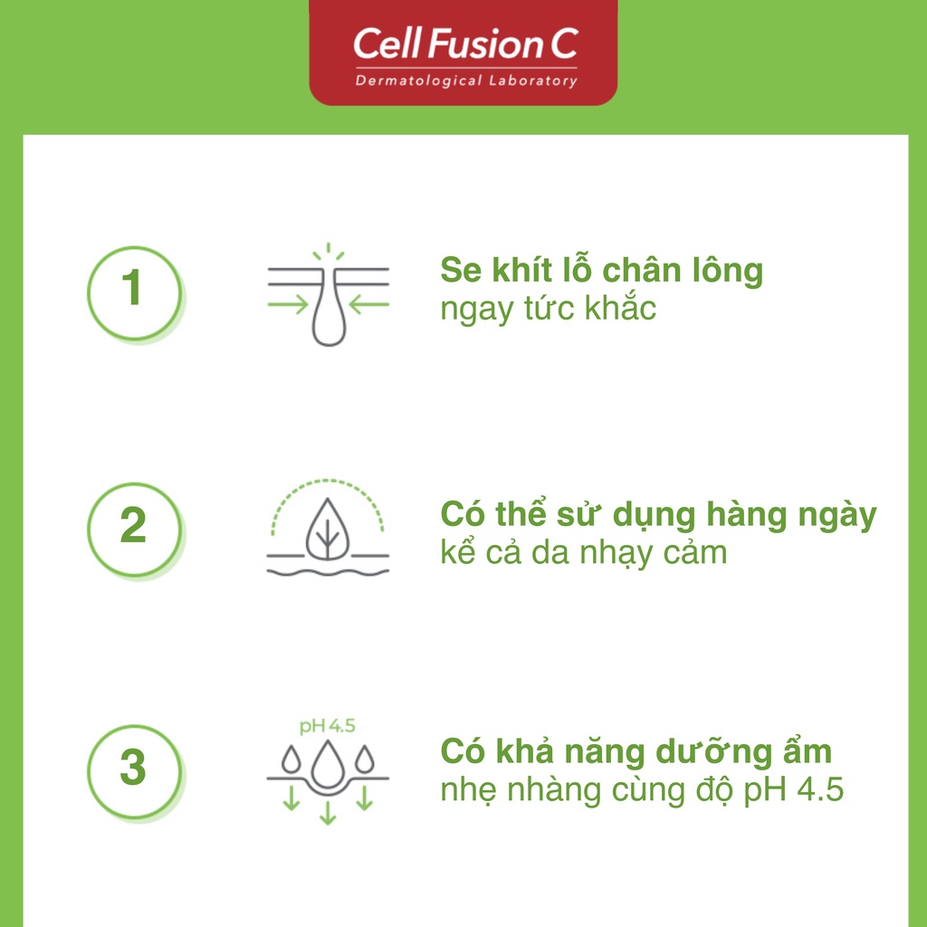 Cotton Pad Làm Sạch, Cấp Ẩm, Se Khít Lỗ Chân Lông Cell Fusion C Pore Tox Pad