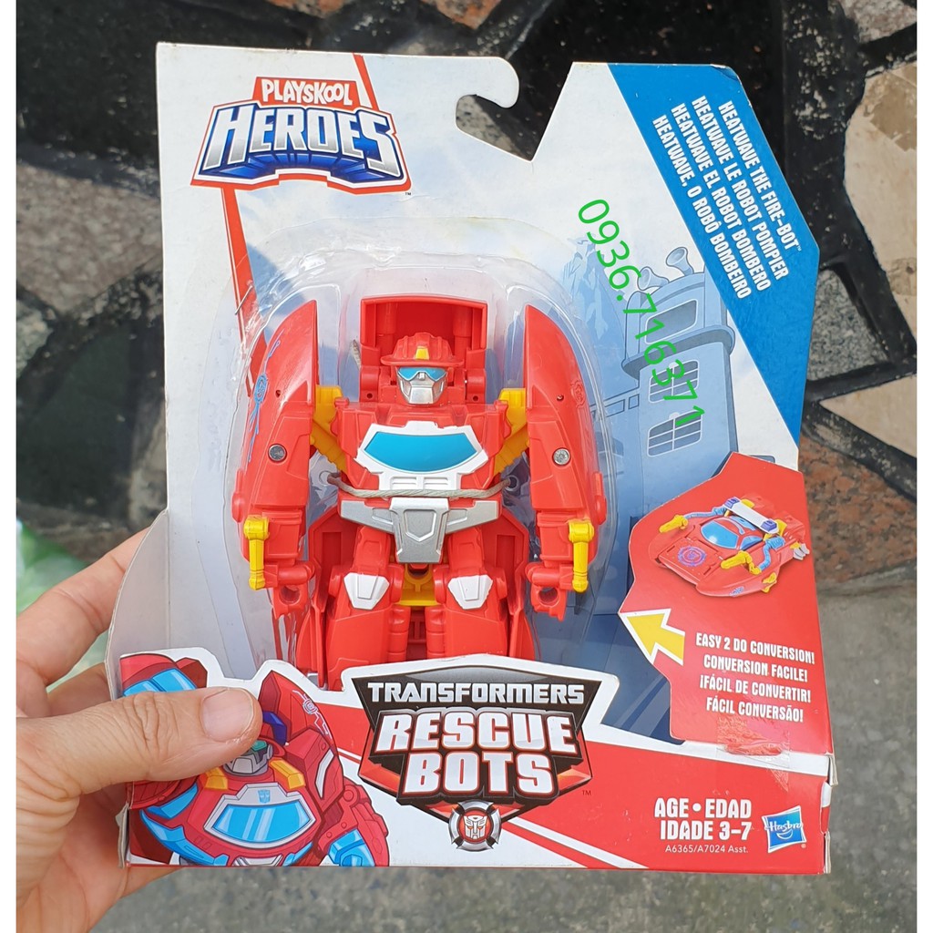 Robot Biến Hình Xe Cứu Hỏa 1 Bước Cho Bé  Transformers Rescue Bots