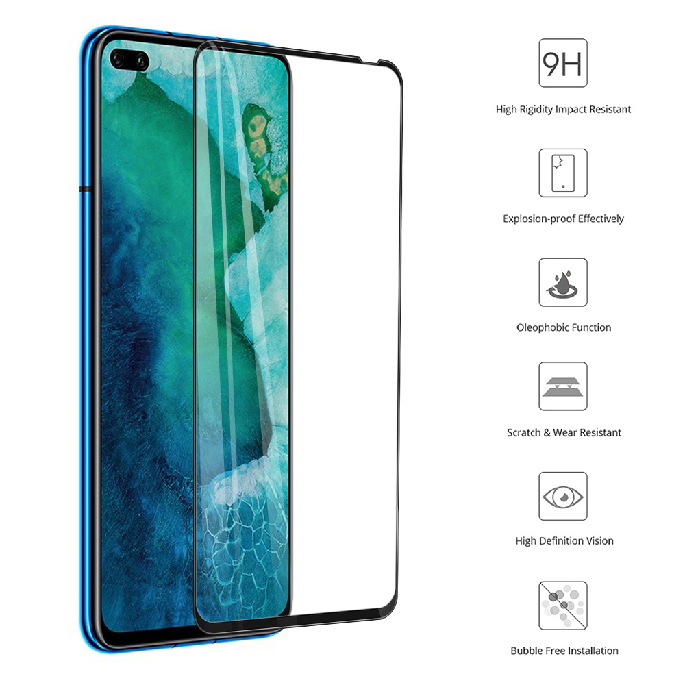 Kính Cường Lực 2 Trong 1 9d Bảo Vệ Toàn Màn Hình Cho Huawei Nova 6 Honor 9x Pro P20 Pro Lite Nova3E Honor 8x 10i 20i 20 Lite P30 Lite Nova 4e Nova 5t P Smart 2019 Mate20 Lite