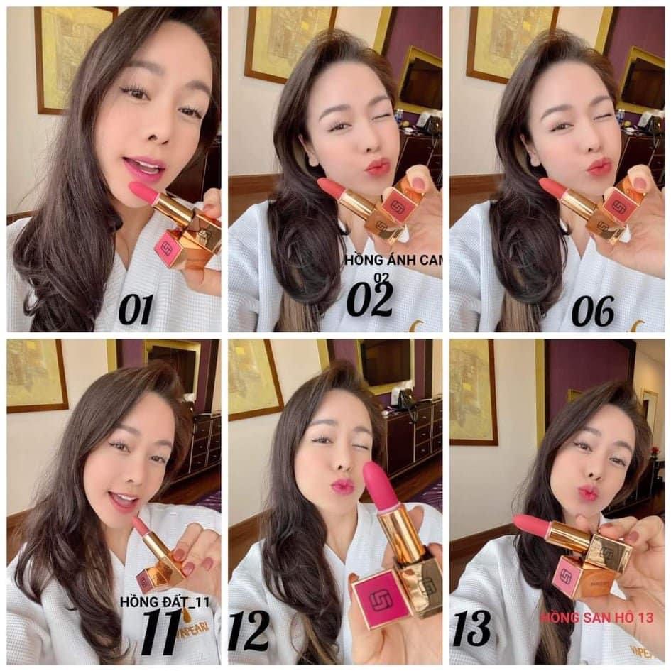 Son Laura Sunshine Đỏ Cam No.06 4g – Golden Velvet Lipstick  – Nhật Kim Anh