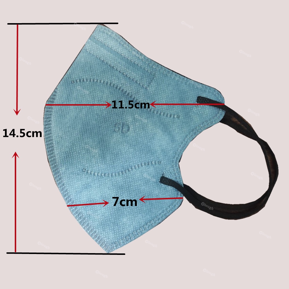 Mặt Nạ Bảo Vệ 5D Kn95 5 Lớp FFP2 Bảo Vệ Tiện Dụng Dành Cho Người Lớn