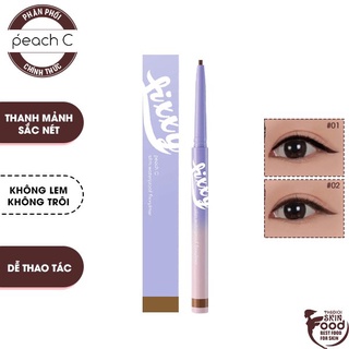 Chì Kẻ Mắt Siêu Mảnh Peach C Slim Waterproof Fixxyliner 0.14g
