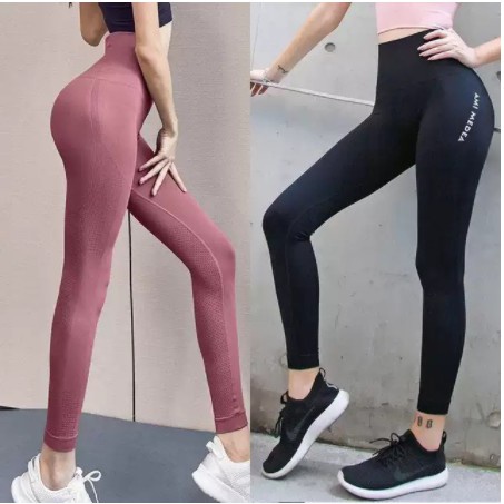 Hàng hịn giá sỉ - Quần tập gym, quần tập yoga nữ cạp cao 15cm Ami dáng legging nâng mông co giãn 4 chiều