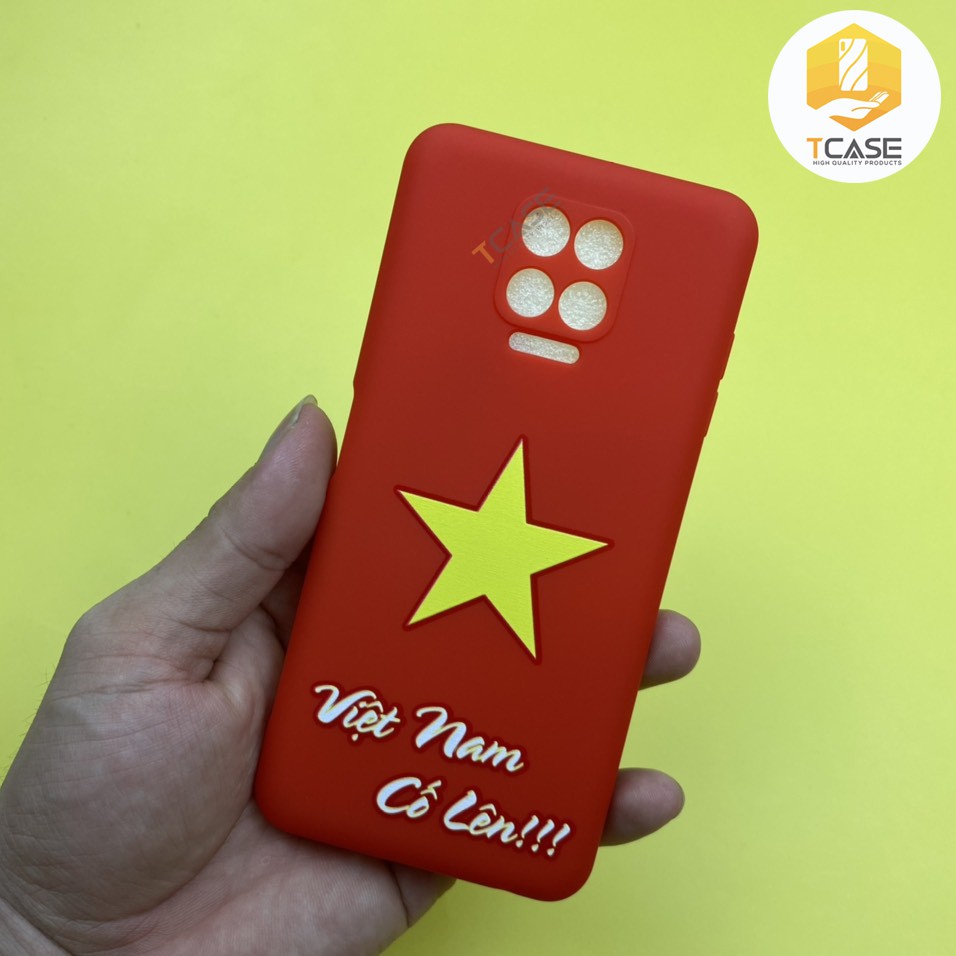 Ốp Lưng Dẻo Màu Đỏ Sao Vàng Cổ Động Bóng Đá Dành Cho Vsmart Star 5/ Joy 4/ Live 4/ Aris/ Aris Pro/ Star 4/ Live/ Joy 3