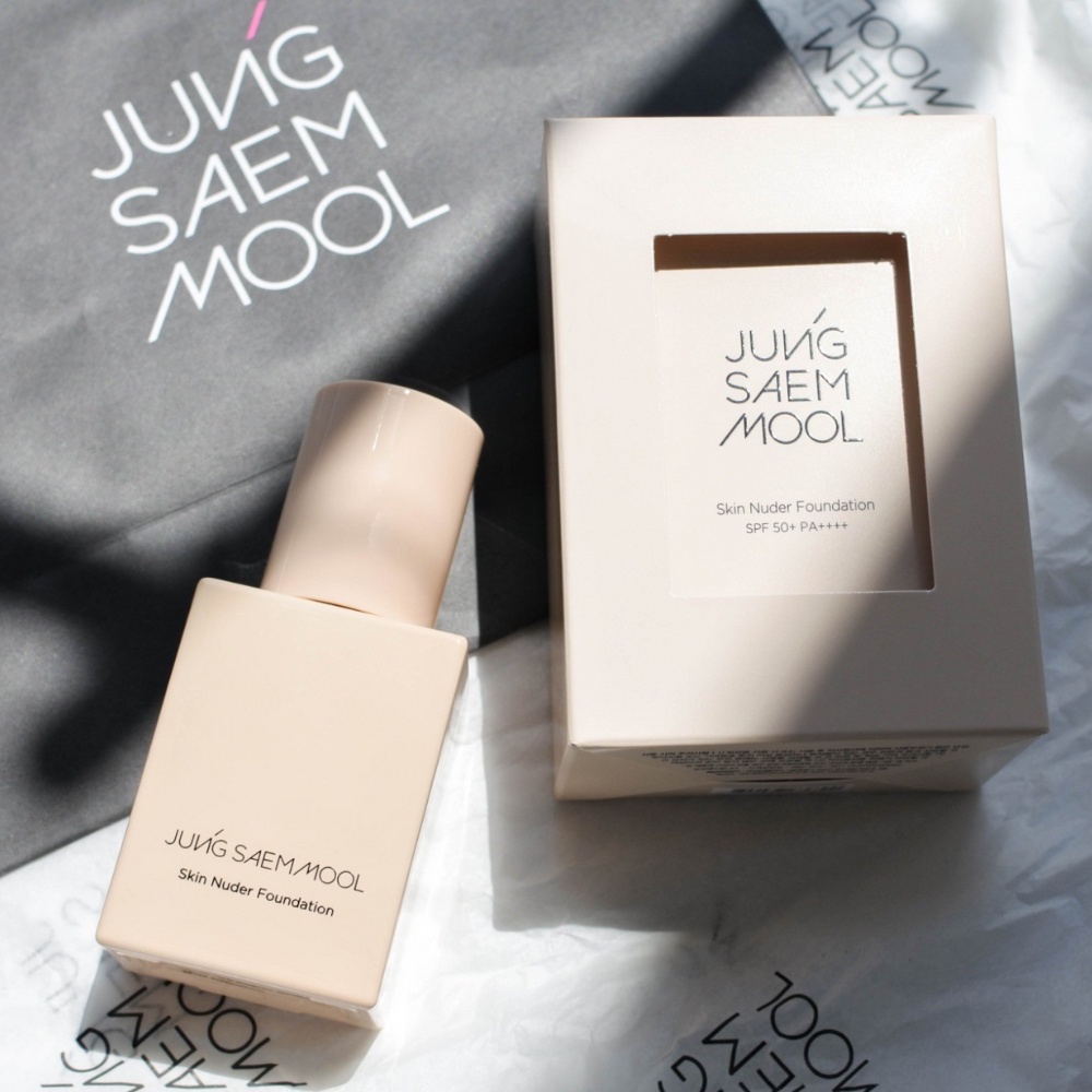 Kem nền che khuyết điểm JUNG SAEM MOOL Skin Nuder Foundation trang điểm lâu trôi 30ml