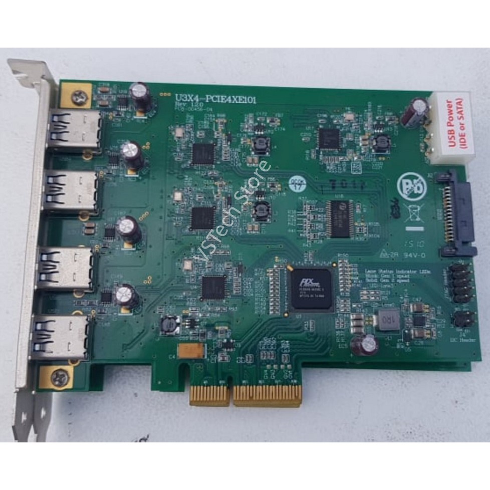 Card PCI Express to 4 port USB 3.0 U3X4-PCIE4XE101