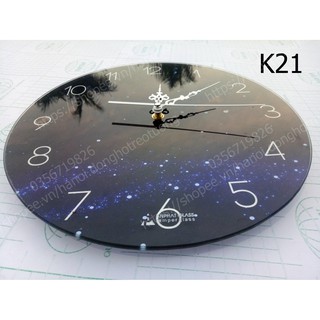 ĐỒNG HỒ TREO TƯỜNG KIM TRÔI KÍNH CỰC ĐẸP - Mã K21 - 2020