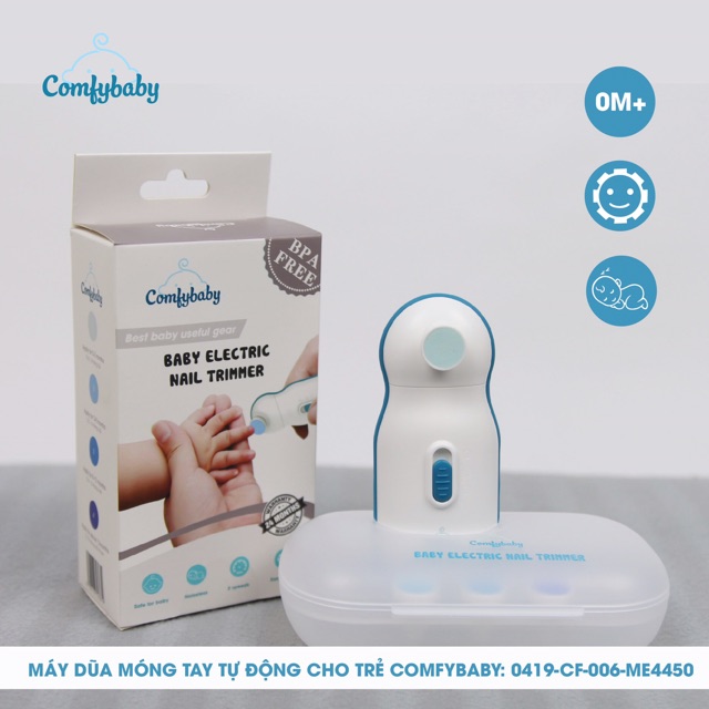 ?[CHÍNH HÃNG] MÁY DŨA MÓNG TAY TỰ ĐỘNG COMFYBABY CHO BÉ