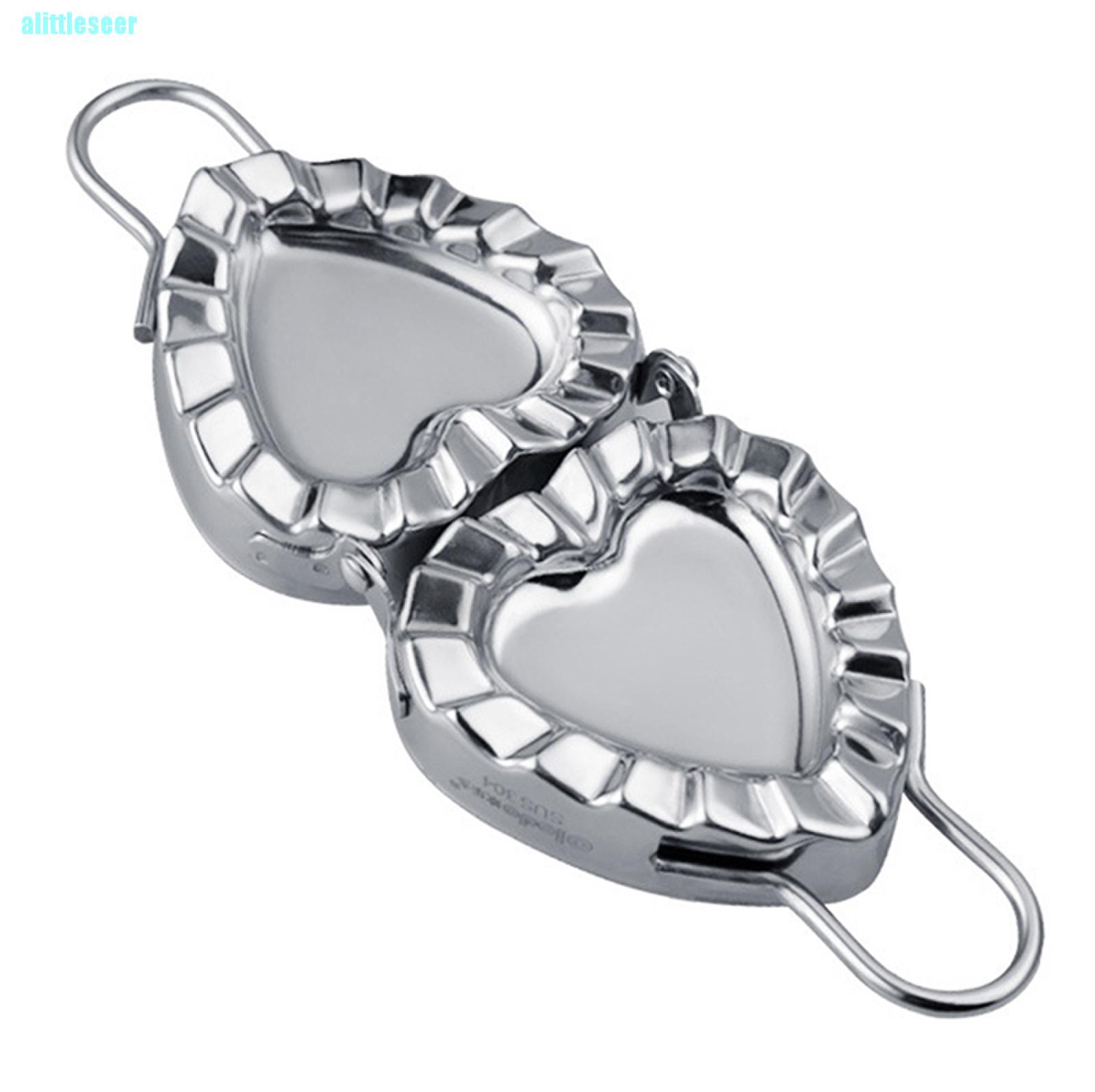 【Bar】Kitchen Manual Press Dumpling Mold Stainless Steel Pierogi Maker