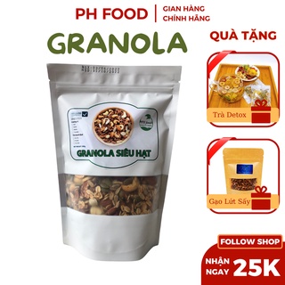 Ganola ngũ cốc PH Food 500g Ngũ cốc Granola  giúp thân hình khỏe đẹp, thon gọn và săn chắc