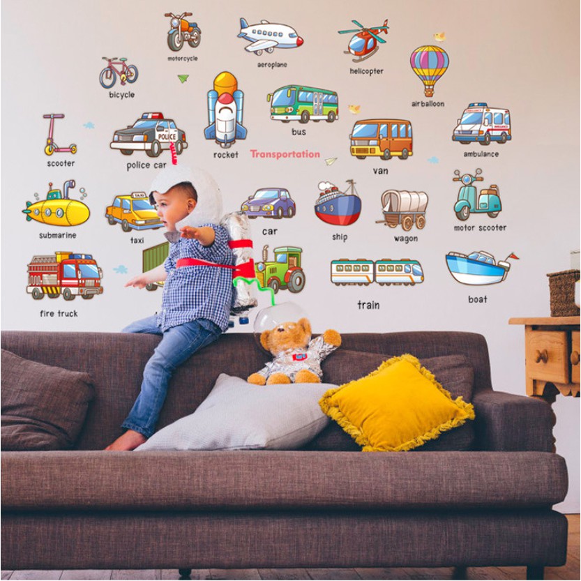 Decal dán tường trang trí - Decal cho bé trang trí phòng ngủ phòng học