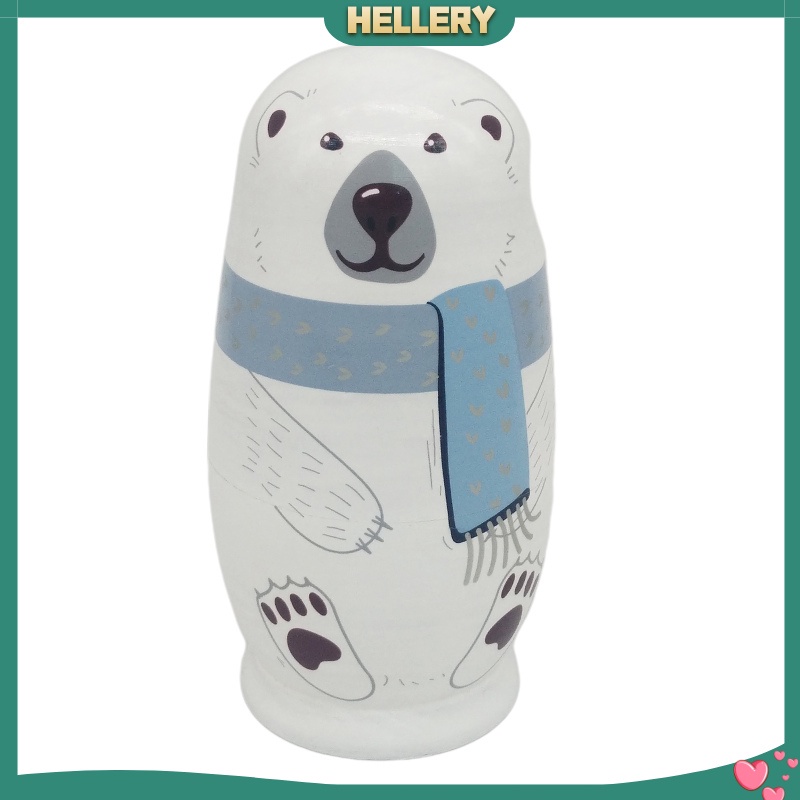 Bộ 5 Búp Bê Nga Matryoshka Hoạt Hình Bằng Gỗ