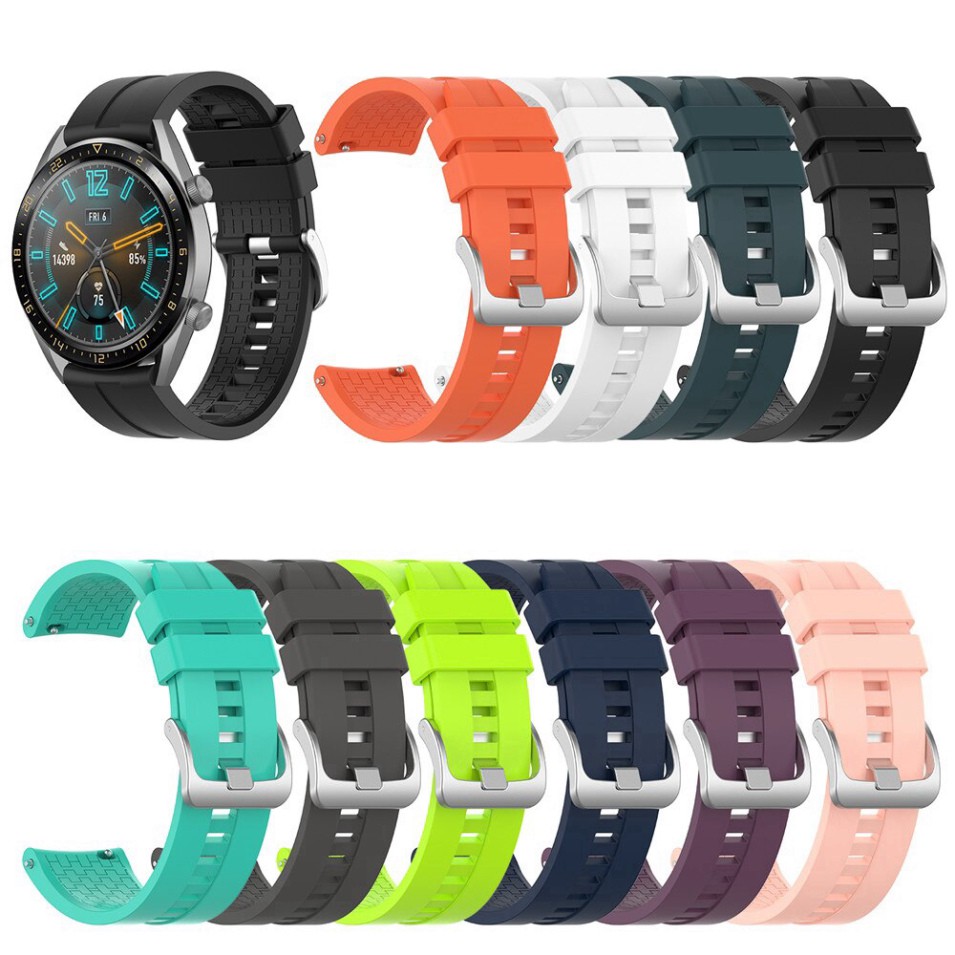 Sale 69% Dây đeo silicone 22mm thay thế cho đồng hồ Huawei,Dark green,Huawei Watch GT 46 Giá gốc 53000đ- 29C31-1