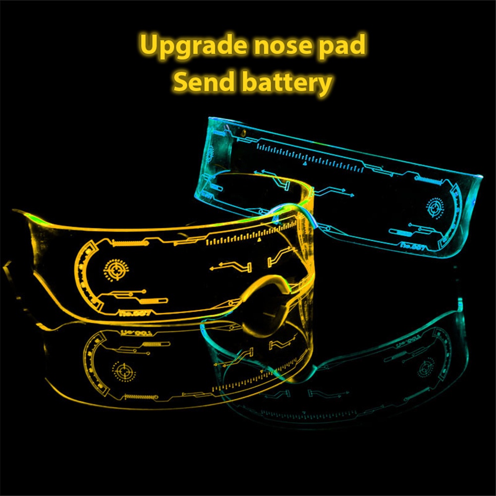 Kính đeo mắt có đèn LED nhấp nháy thời trang 2019