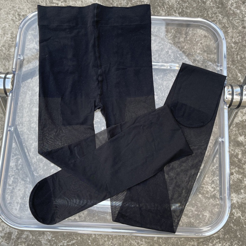 Quần tất siêu mỏng in họa tiết hoa hồng phong cách retro cho phái nữ