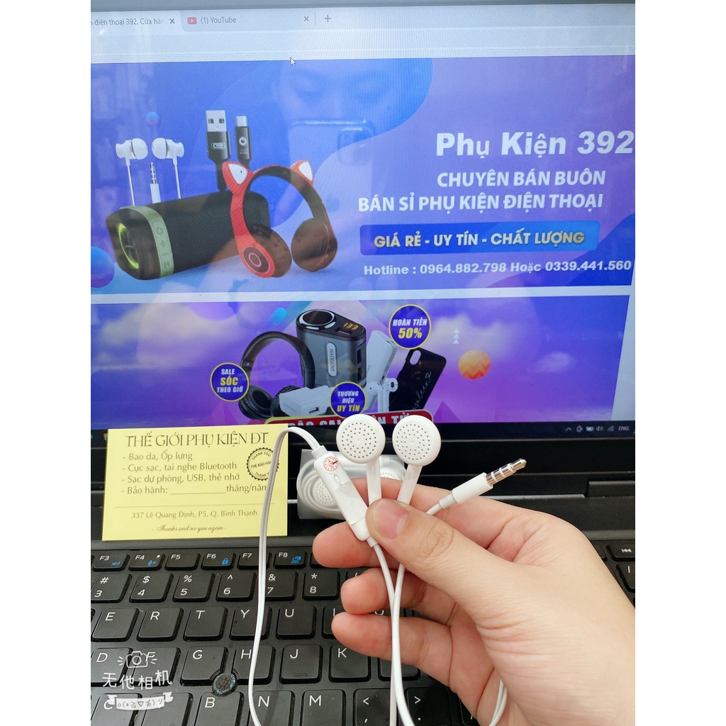 Tai Nghe Z.in O.PPO -Tai nghe có dây zi.n op Chống ồn tai nghe điện thoại jack 3.5mm.Cam kết zi.n .Bảo hành 3 tháng