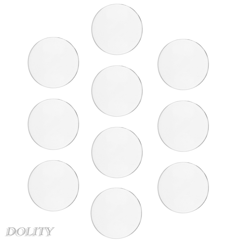 [DOLITY]5 Pairs/Lot Clear Flat Eyechips Safety Doll Eyes 12\'\' Blythe Doll DIY Making