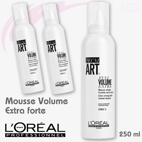 Mousse tạo phồng và giữ nếp tóc L'oréal TECNI.ART FULL VOLUME EXTRA (Force: 5)