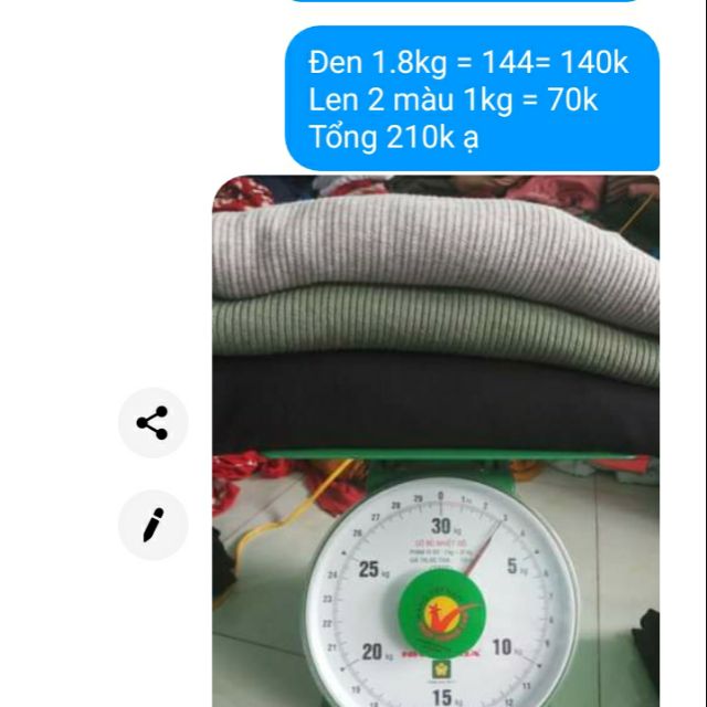 Sét vải len và cotton đen