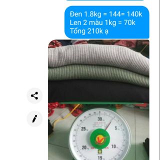 Sét vải len và cotton đen